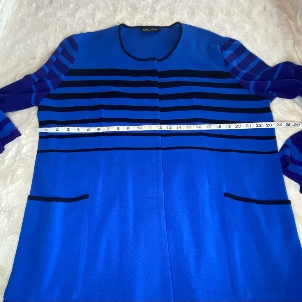 Misook Sz 0X Blue Purple Cardigan - Picture 7 of 9